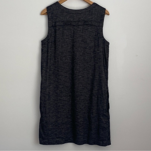 Theory Didianne Linen Blend Shift Mini Dress Women’s Size 8 - Picture 3 of 11